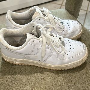 Nike White Low-Top Leather Sneakers